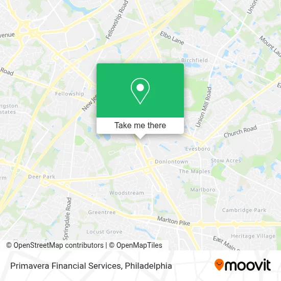 Primavera Financial Services map