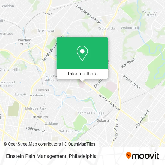 Einstein Pain Management map