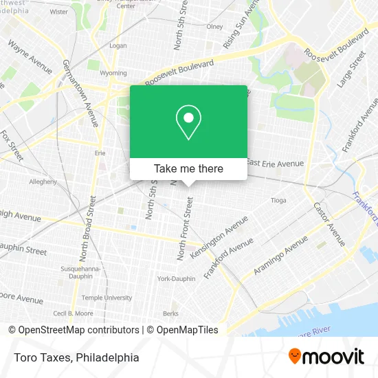 Toro Taxes map