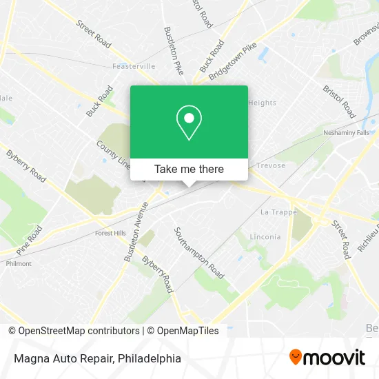Magna Auto Repair map