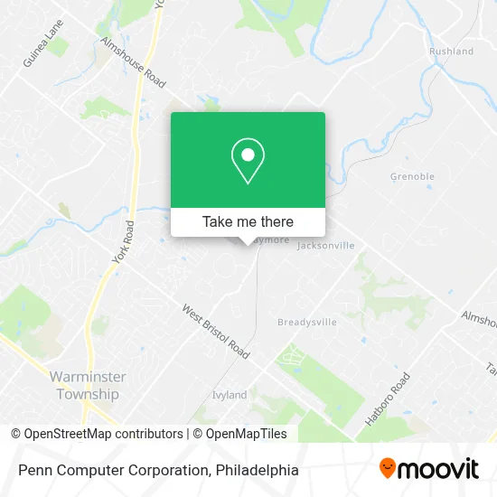 Penn Computer Corporation map