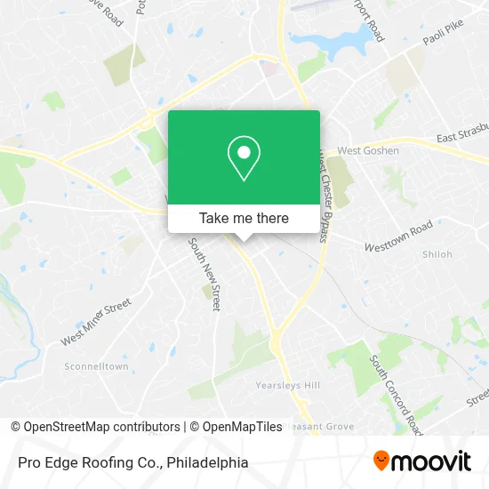 Pro Edge Roofing Co. map