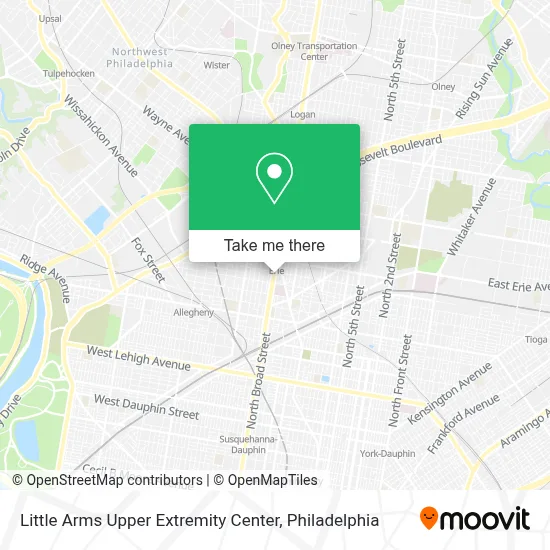 Little Arms Upper Extremity Center map