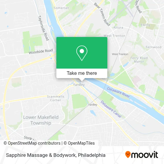 Sapphire Massage & Bodywork map
