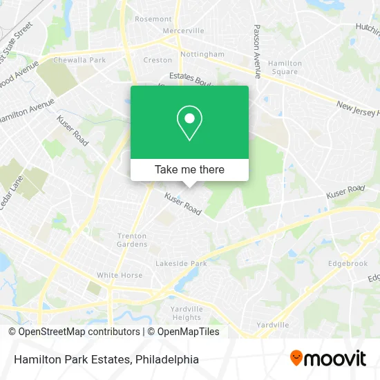 Hamilton Park Estates map