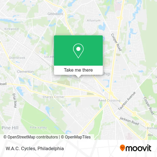 W.A.C. Cycles map