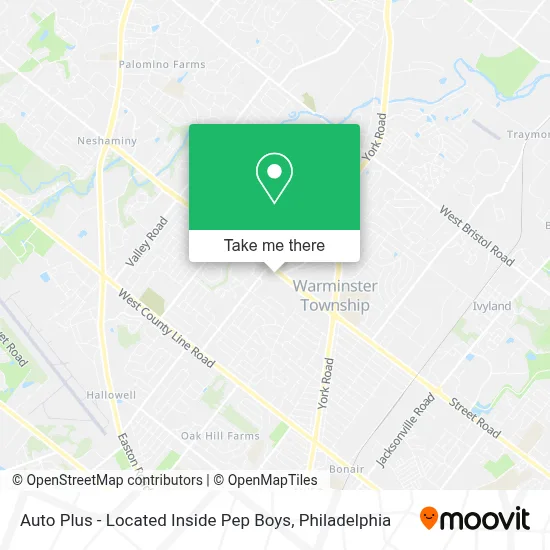 Auto Plus - Located Inside Pep Boys map