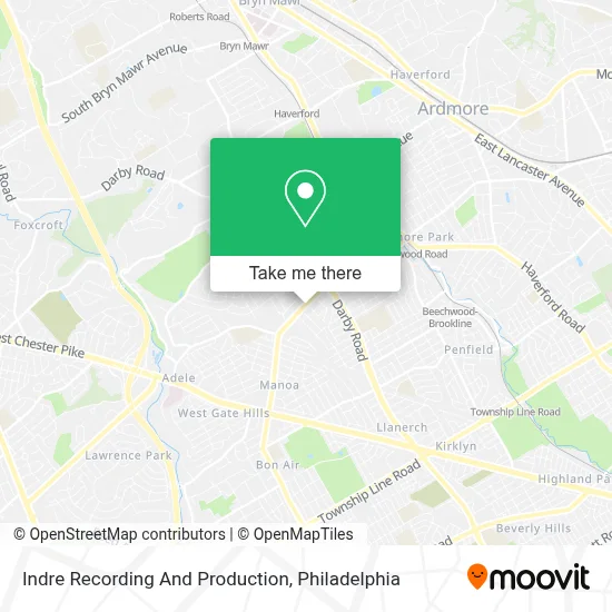 Indre Recording And Production map
