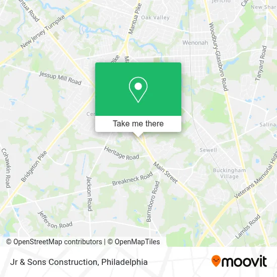 Jr & Sons Construction map