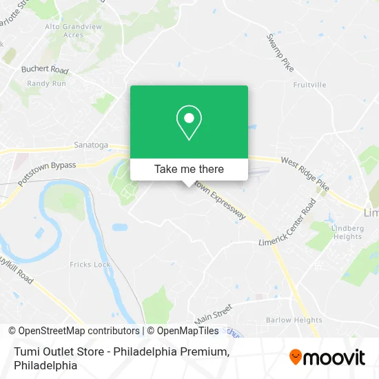 Tumi Outlet Store - Philadelphia Premium map