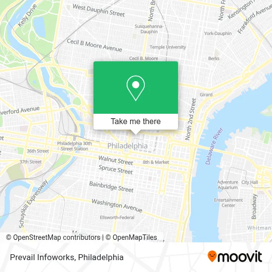 Prevail Infoworks map
