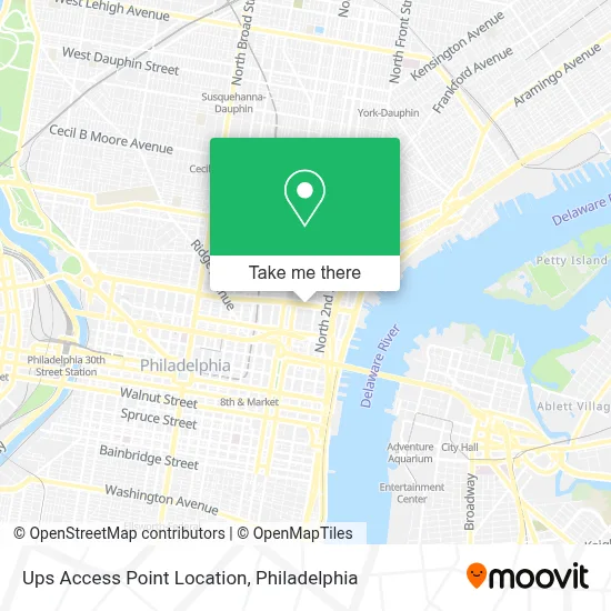 Ups Access Point Location map