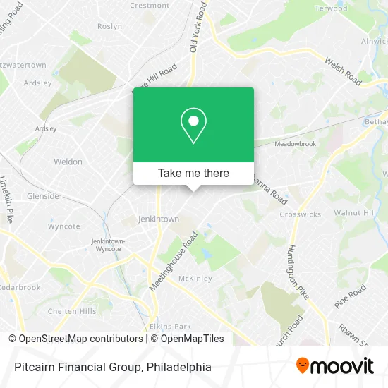 Pitcairn Financial Group map