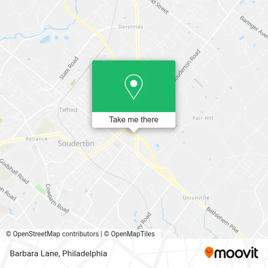 Barbara Lane map