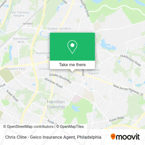 Chris Cline - Geico Insurance Agent map