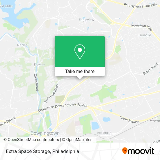 Extra Space Storage map