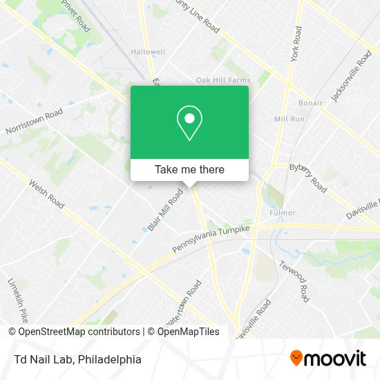 Td Nail Lab map