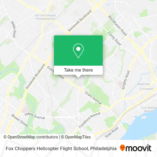 Fox Choppers Helicopter Flight School map