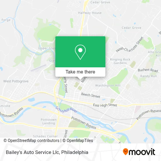 Bailey's Auto Service Llc map