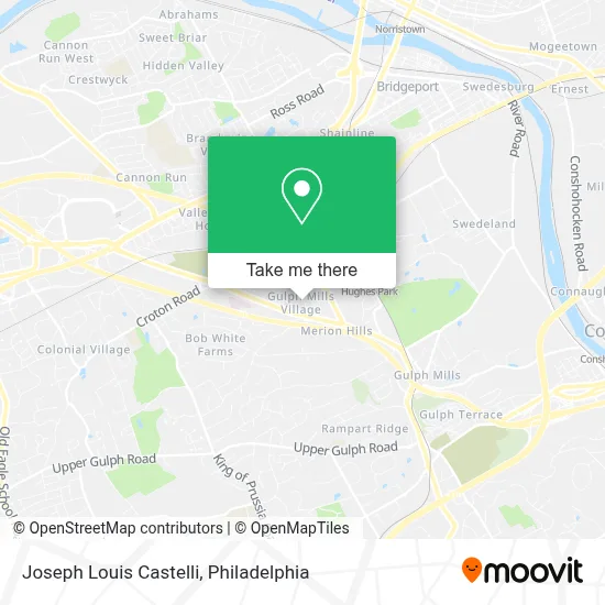 Joseph Louis Castelli map