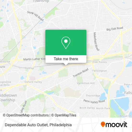 Dependable Auto Outlet map