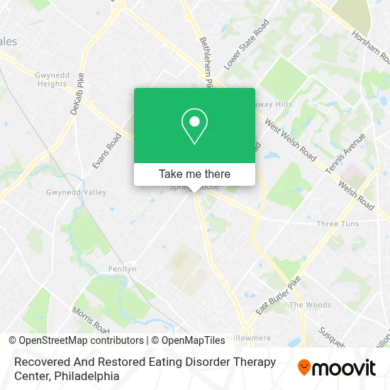 Recovered And Restored Eating Disorder Therapy Center map