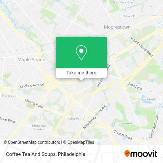 Coffee Tea And Soups map