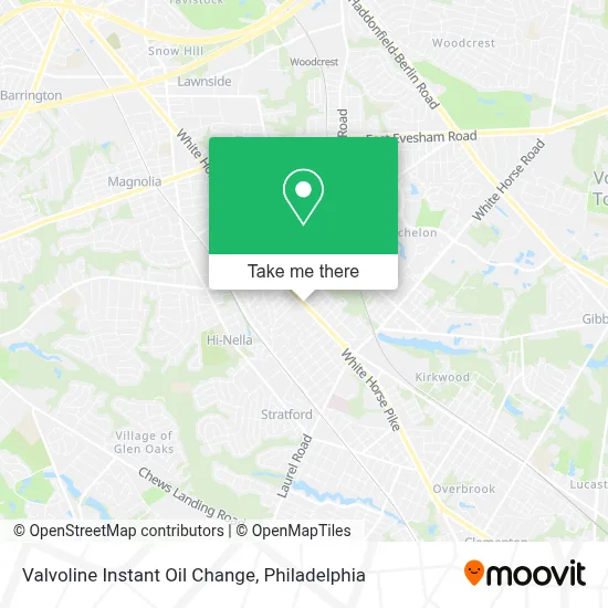 Valvoline Instant Oil Change map