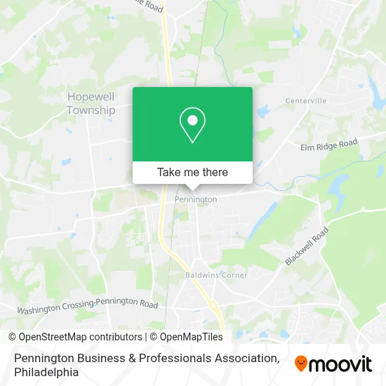 Pennington Business & Professionals Association map