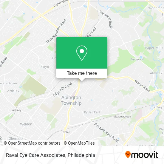 Raval Eye Care Associates map
