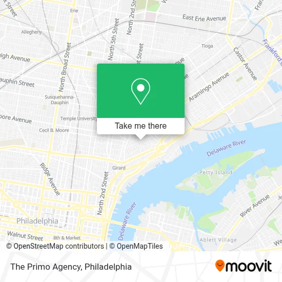 The Primo Agency map