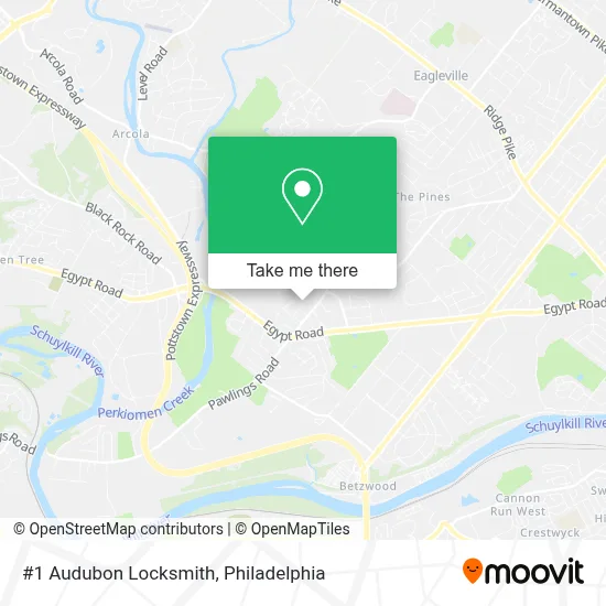 #1 Audubon Locksmith map