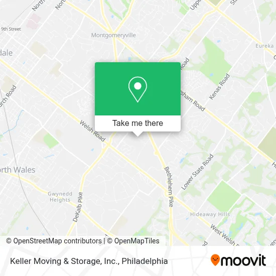 Keller Moving & Storage, Inc. map