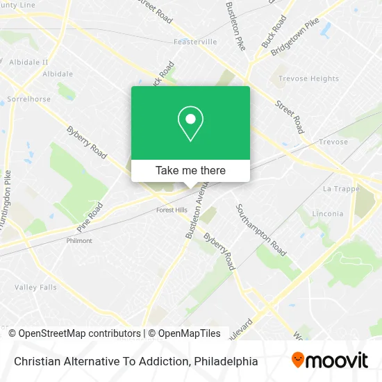 Christian Alternative To Addiction map
