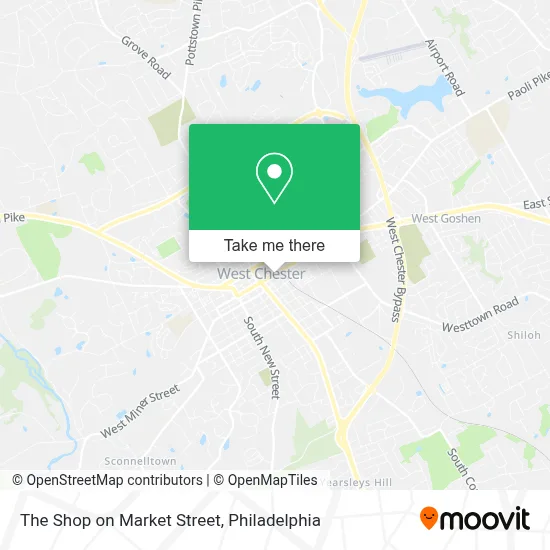 The Shop on Market Street map
