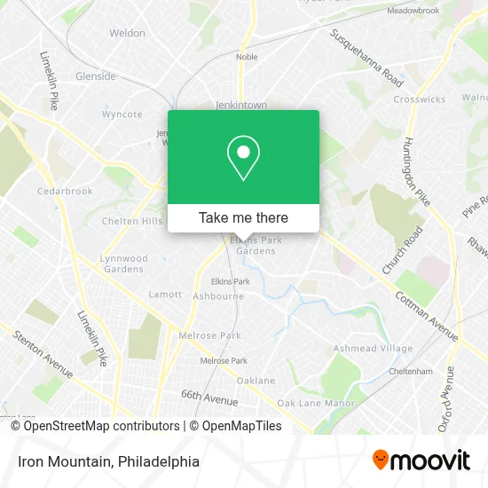 Iron Mountain map