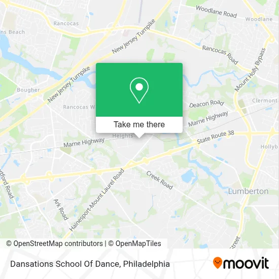 Dansations School Of Dance map