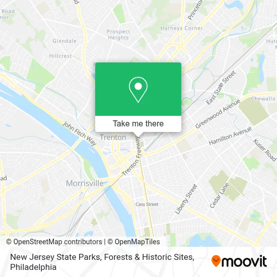 New Jersey State Parks, Forests & Historic Sites map