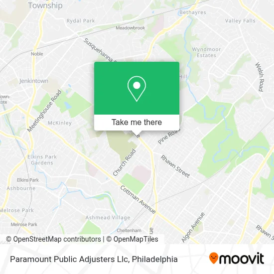 Paramount Public Adjusters Llc map