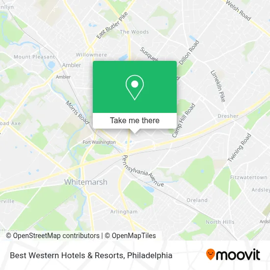 Best Western Hotels & Resorts map