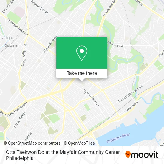 Otts Taekwon Do at the Mayfair Community Center map
