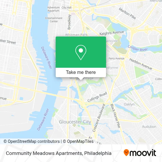 Community Meadows Apartments map
