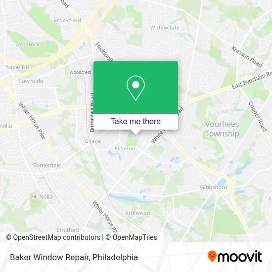Baker Window Repair map