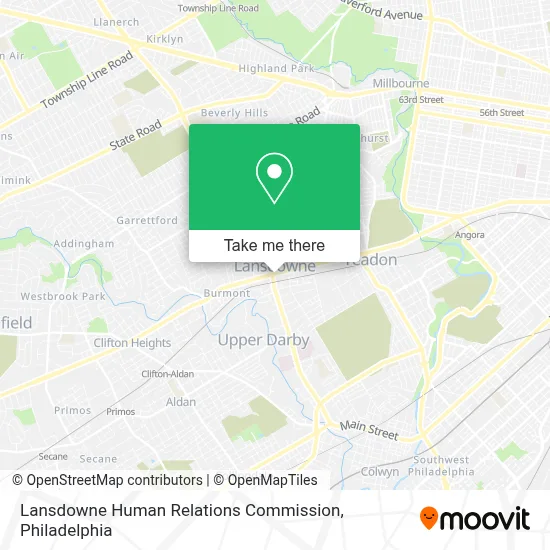 Lansdowne Human Relations Commission map