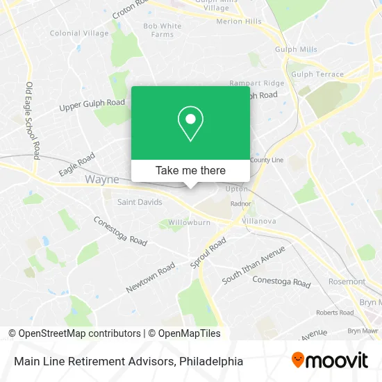 Main Line Retirement Advisors map