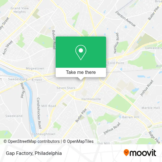 Gap Factory map