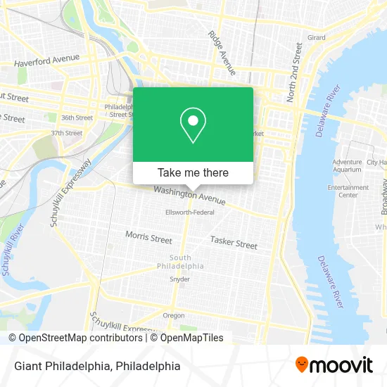 Giant Philadelphia map