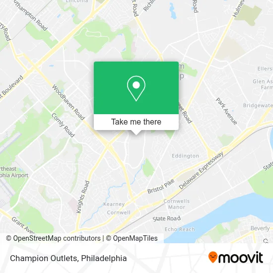 Champion Outlets map