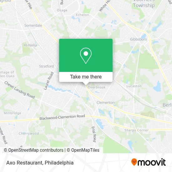 Axo Restaurant map