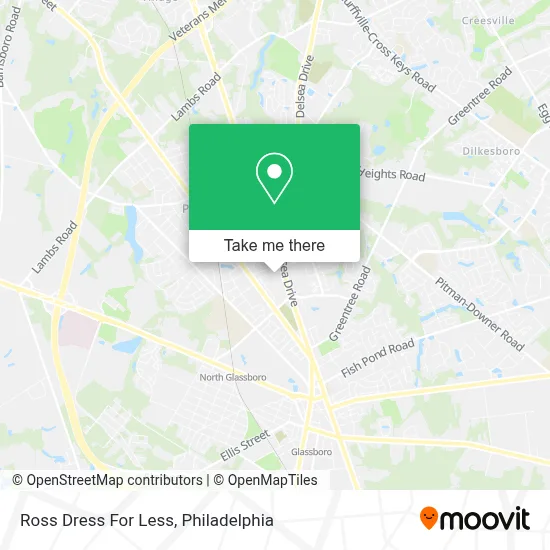 Ross Dress For Less map